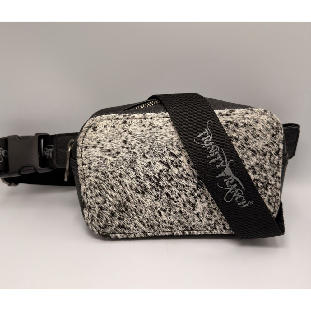 Trinity Ranch Cowhide Belt Bag Hair On Hide Western Fanny Pack Crossbody